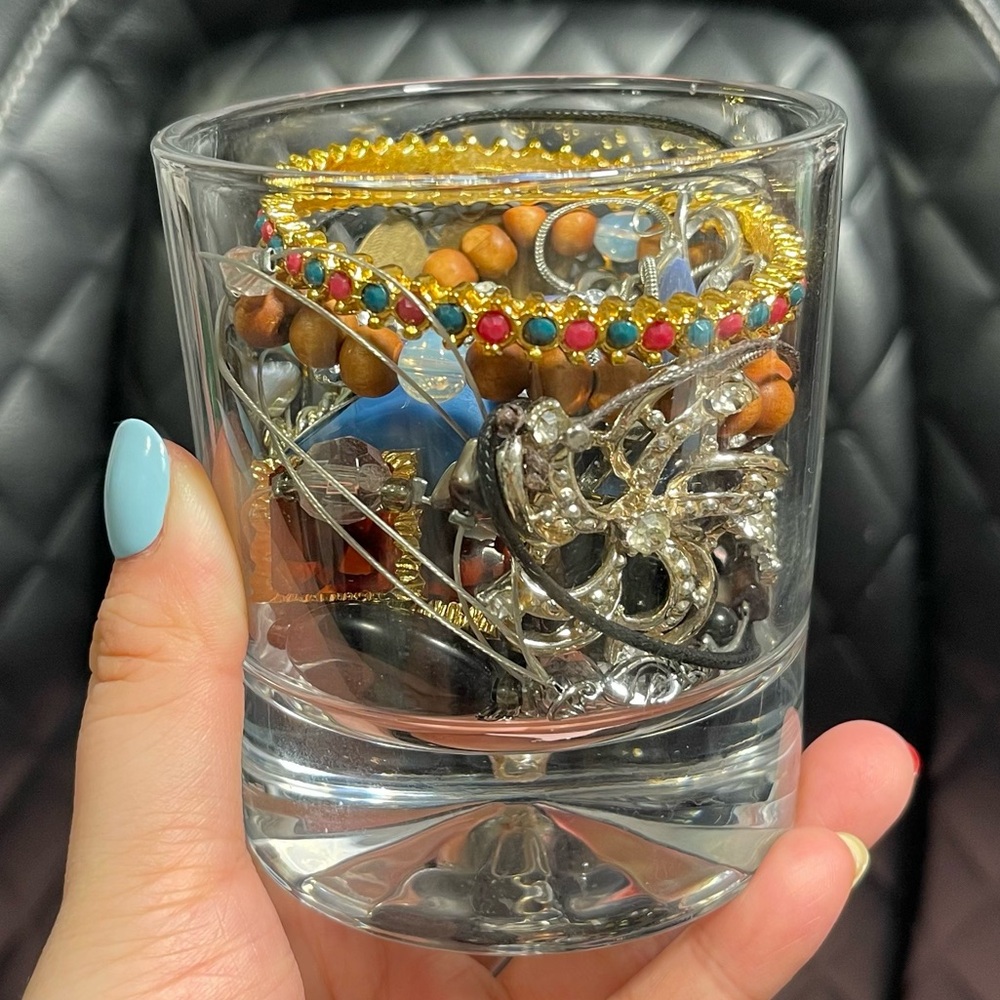 Mystery jewelry jar | multiple jewelry collection | vintage jewelry lot/bundle